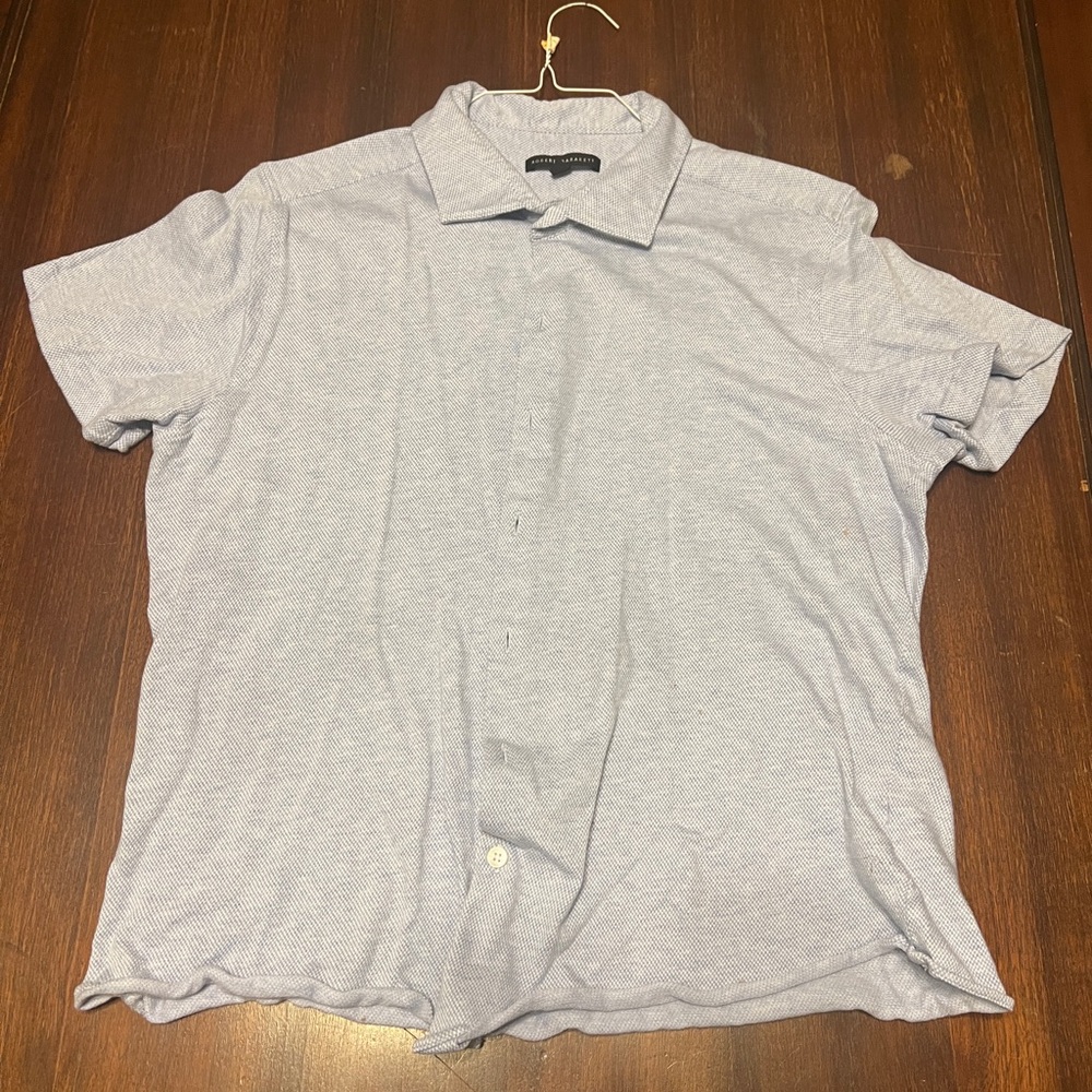 Robert Barakett Button-Up Short Sleeve Shirt, Size: XX-Large